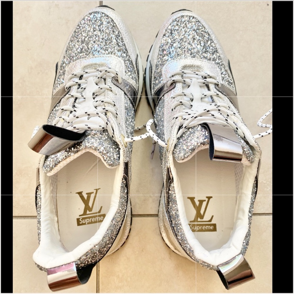 Louis Vuitton Glitter Shoes